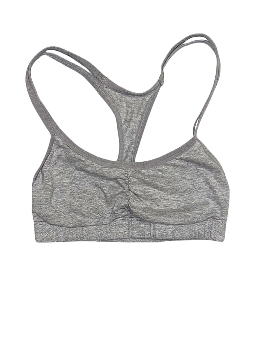 FRUIT OF THE LOOM Girl's Grey Racerback Sports Bra Size 32